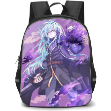 That Time I Got Reincarnated As A Slime Rimuru Tempest Backpack StudentPack - Rimuru Tempest Standing Purple Background Vintage Art