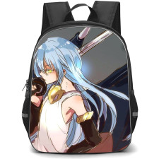 That Time I Got Reincarnated As A Slime Rimuru Tempest Backpack StudentPack - Rimuru Tempest Watercolor Painting Art Grey Background