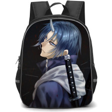 That Time I Got Reincarnated As A Slime Souei Backpack StudentPack - Souei Face Portrait Black Background