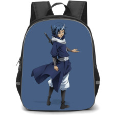 That Time I Got Reincarnated As A Slime Souei Backpack StudentPack - Souei Standing Hand Open Dark Blue Background
