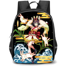 That Time I Got Reincarnated As A Slime Souka Backpack StudentPack - Souka Rabbit Chinese Zodiac Black Background