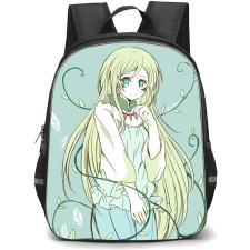 That Time I Got Reincarnated As A Slime Treyni Backpack StudentPack - Treyni Shy Pose Green Background