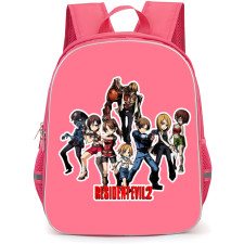Resident Evil Backpack School Bag StudentPack - Resident Evil 2 Characters Cartoon Art Portrait Sticker