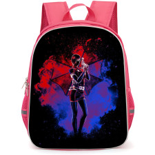 Resident Evil Ada Wong Backpack School Bag StudentPack - Ada Wong Silhouette Painting Splatter Portrait