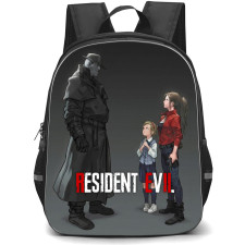 Resident Evil Backpack School Bag StudentPack - Resident Evil Characters Fierce Side Portrait Series Poster