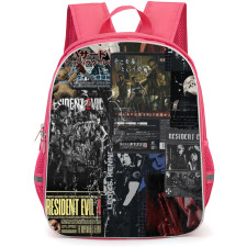 Resident Evil Backpack School Bag StudentPack - Resident Evil Game Poster Collage