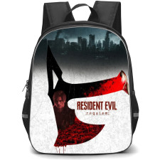 Resident Evil Requiem Leon Scott Kennedy Backpack School Bag StudentPack - Leon Scott Kennedy Red Black Axe Poster
