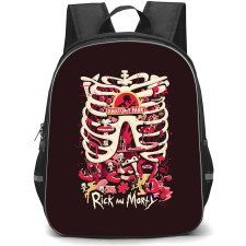 Rick And Morty Backpack StudentPack - Rick And Morty Anatomy Park Poster