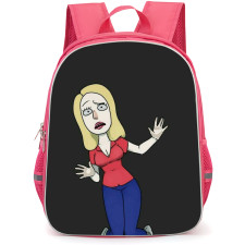 Rick And Morty Beth Smith Backpack StudentPack - Beth Smith Drawing Art On Black Background