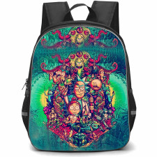 Rick And Morty Backpack StudentPack - Rick And Morty Graffiti Art Poster