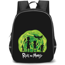 Rick And Morty Backpack StudentPack - Rick And Morty Silhouette Illustration Poster