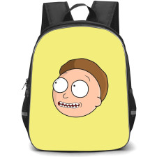 Rick And Morty Morty Smith Backpack StudentPack - Morty Smith Avatar On Yellow Background