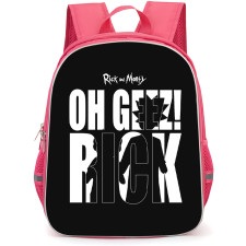 Rick And Morty Backpack StudentPack - Rick And Morty Ohh Geez Rick Black And White Poster
