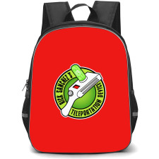 Rick And Morty Backpack StudentPack - Rick And Morty Portal Gun Round Sticker