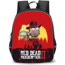 Rick And Morty Backpack StudentPack - Rick And Morty Red Dead Rickdemption II Poster