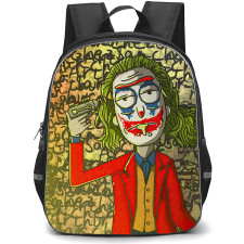 Rick And Morty Rick Sanchez Backpack StudentPack - Rick Sanchez Joker Suicide Rules Drawing Poster