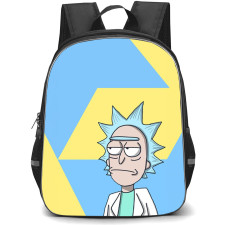 Rick And Morty Rick Sanchez Backpack StudentPack - Rick Sanchez Side Portrait Art Illustration