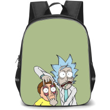 Rick And Morty Backpack StudentPack - Rick Forcing Morty To Open His Eyes Poster