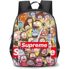 Rick And Morty Backpack StudentPack - Rick And Morty Supreme Collage Poster