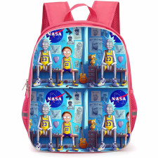 Rick And Morty Backpack StudentPack - Rick And Morty Wears Lakers Jersey Poster