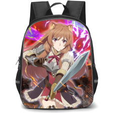 The Rising of the Shield Hero Raphtalia Backpack StudentPack - Raphtalia Attacking with Electricity