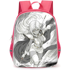 Record Of Lodoss War Pirotess Backpack School Bag StudentPack - Pirotess Fierce In Gray Portrait