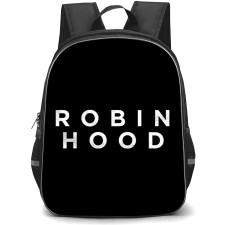 Robin Hood Backpack School Bag StudentPack - Robin Hood Classic White Logo Sticker