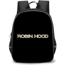 Robin Hood Backpack School Bag StudentPack - Robin Hood Movie Golden Text Logo Sticker