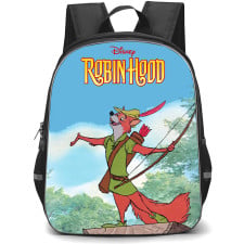 Robin Hood 1973 Backpack School Bag StudentPack - Robin Hood 1973 Cheerful Forest Adventure Disney Animation Art Poster