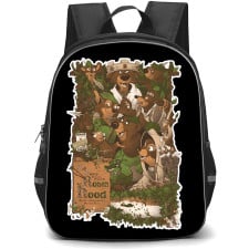 Robin Hood 1973 Backpack School Bag StudentPack - Robin Hood 1973 Medieval Storybook Illustration Art Sticker