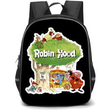 Robin Hood 1973 Backpack School Bag StudentPack - Robin Hood 1973 Vintage Character Ensemble Disney Animation Art Sticker
