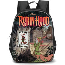 Robin Hood 1973 Backpack School Bag StudentPack - Robin Hood 1973 Wanted Poster Animation Art