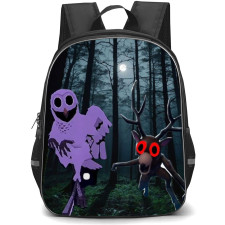 Roblox 99 Nights in the Forest Backpack School Bag StudentPack - Deer Owl Fierce Poster