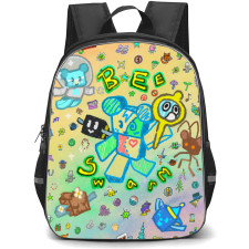 Roblox Bee Swarm Simulator Backpack School Bag StudentPack - Roblox Bee Swarm Simulator Game Doodle Poster