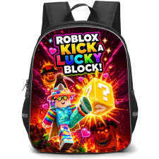 Roblox Kick A Lucky Block Backpack School Bag StudentPack - Roblox Kick A Lucky Block Fantasy Chaos Edition Poster