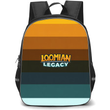 Roblox Loomian Legacy Backpack School Bag StudentPack - Roblox Loomian Legacy Game Logo On Yellow And Blue Gradient Background