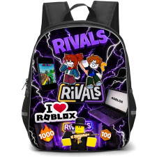 Roblox Rivals Backpack School Bag StudentPack - Roblox Rivals I Love Roblox Collage Poster