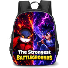 Roblox The Strongest Battlegrounds Backpack School Bag StudentPack - Roblox The Strongest Battlegrounds Split Fierce Portrait Game Poster