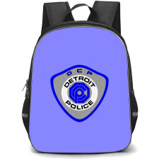 Robocop Backpack StudentPack - Robocop OCP Detroit Police Department Badge On Blue Background