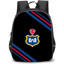 Blackrock College Rugby Football Club Backpack School Bag StudentPack - Blackrock College Rugby Football Club Large Logo With Stripe