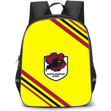North Harbour Rugby Backpack School Bag StudentPack - Large Logo With Stripe