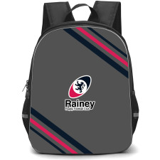 Rainey Rugby Football Club Backpack School Bag StudentPack - Rainey Rugby Football Club Large Logo With Stripe