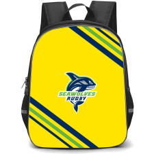 Seattle Seawolves Backpack School Bag StudentPack - Large Logo With Stripe