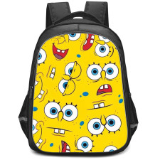 SpongeBob Backpack StudentPack - SpongeBob Faces On Yellow Background