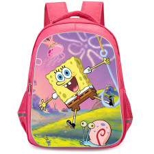 SpongeBob Backpack StudentPack - SpongeBob SquarePants Poster Purple Background