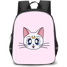 Sailor Moon Artemis Backpack StudentPack - Artemis On Pink Background