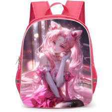 Sailor Moon Chibi Moon Black Lady Backpack StudentPack - Sailor Moon Chibi Moon Sitting 3D Poster