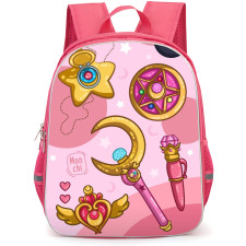 Sailor Moon Backpack StudentPack - Sailor Moon Cookie Cutters Pink Background