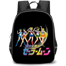 Sailor Moon Backpack StudentPack - Sailor Moon Group Black Background