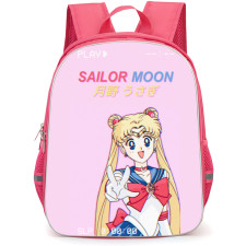 Sailor Moon Backpack StudentPack - Sailor Moon Standing On Pink Background
